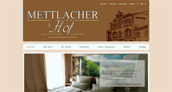 Desktop Screenshot of hotel-mettlacher-hof.de